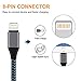Sundix 2Pack 6ft USB C to Lightning Cable Nylon Braided Charging Syncing Cord Compatible with iPhone X 8 8 Plus 7 7 Plus 6 7s Plus SE Connect MacBook