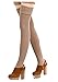 Mordenmiss Women's Knit High Thigh Booties Stockings
