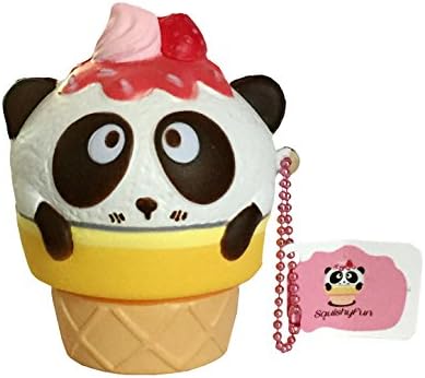Panda Strawberry Cupcake Slow Rising Soft Squishy Squishy Bakery Exclusive!! Strawberry Scent