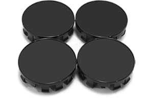 Rhinotuning 4PCS Wheel Center Caps Compatible with Armada Titan Pathfinder Frontier Xterra Black Wheel Rim Center Cap, 40342-