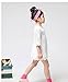 ACEFAST INC Girls Half Sleeve A-line Dresses Kids Summer Sundress One-Piece Dress Skirt White