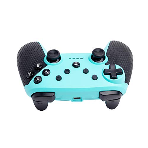 eLUUGIE Wireless Switch Pro Controller Gamepad Joypad Remote Joystick for Nintendo Switch Console with Gyro and Gravity Sensor/Dual Vibration Turbo/Capture Function (Green)