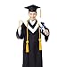 TecUnite Graduation Cords Honor 2025 Polyester Yarn Decorative Garland Twist Ties with Tassels for Bachelor Gown Graduation(Gold)