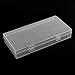 CASE STAR 2 Pack Waterproof Transparent Clear Hard Plastic 18650 Battery Storage Case Box Holder Organizer with Hook for 8 x 18650 Batteries (Clear Battery case-2pcs)
