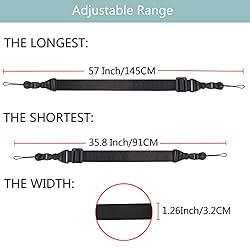 2 Pack Adjustable Shoulder Strap:Comfortable for