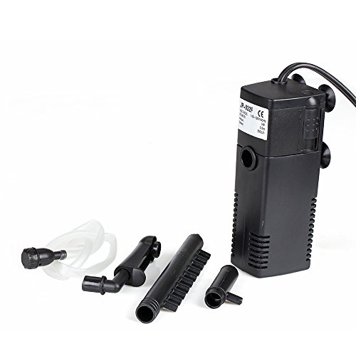 Flexzion Internal Aquarium Filter Submersible 90 GPH 3in1 Multi