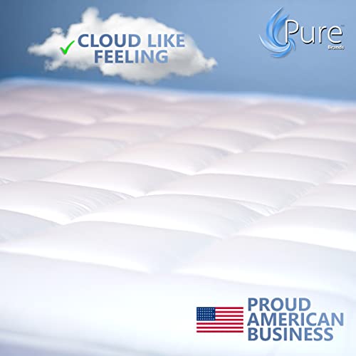 Pure Brands King Mattress Topper & Mattress Pad Protector in One