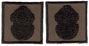 Navy 2nd Class Diver Rank Insignia Collar Device (pair) Patch