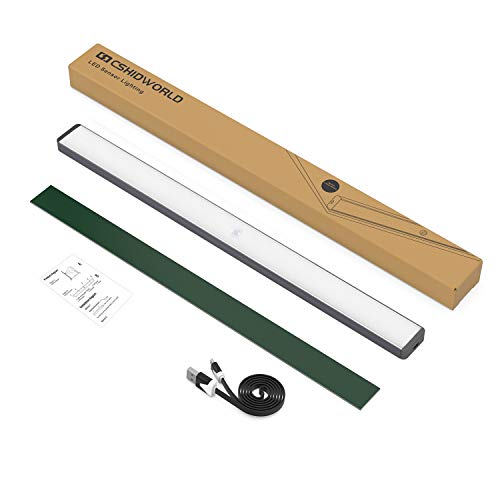 78 LED Closet Light, Newest Rechargeable LED Motion Sensor Under Cabinet Lights Wireless Stairs/Garage/Safe Night Lighting with 2400 mAh battery (2 Sensor Modes) - Thumbnail 7