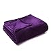 Bedsure GentleSoft Fleece Blankets Queen Size Purple - Bed Blanket Soft Lightweight Plush Fuzzy Cozy Luxury Microfiber, 90x90 inches