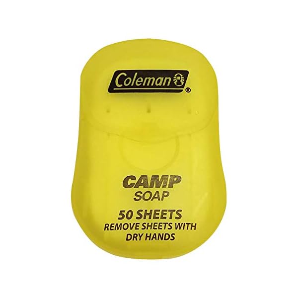 Coleman Camp Soap Sheets for Dishes and Hands, 50 sheets Mini Travel