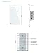 LIVOLO White Wireless Remote Light Switch with LED Indicator with Tempered Glass Panel Vertical Wall Touch Light Switch 2 Gang 2 Way,with a Mini Remote Without Battery 27A/12V, VL-C502SR-11