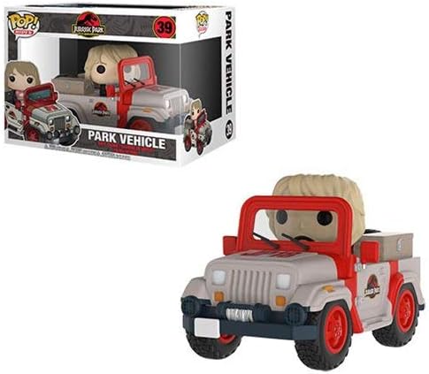 Pop Vinyl Jurassic Park Jeep with Ellie Sattler Vehicle