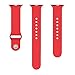 MoKo Apple Watch Band Series 1 Series 2, Soft Silicone Fitness Replacement Sports Band for 42mm Apple Watch All Models, RED (Not fit 38mm Versions)