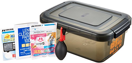 HAKUBA dry box 5.5L smoked maintenance supplies three-point SET (blower, a liquid crystal cleaning paper, lens cleaning paper) HTMB-YM