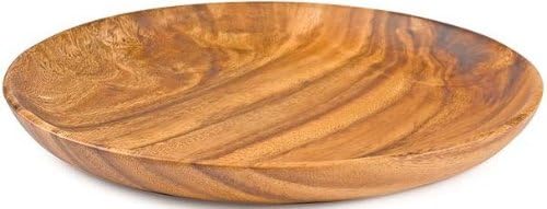 Acacia Wood Round Plate 1 x 10 x 10 inch