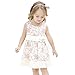 Aikobaby Baby Girls Sleeveless Flower Printed Lace Princess Dresses Summer Skirts