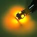 Zone Tech SMD Yellow Amber LED Light Bulbs - 5-Piece Premium Quality T10 194,168,2825 SMD Yellow Amber Super Bright Car Light LED Lamp Bulb