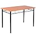 Tangkula Steel Frame Dining Set Table and Chairs Kitchen Modern Furniture Bistro Wood