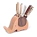 Artinova Elephant Wooden Pen Cup Pencil Holder for Desk Decor Desk Organizer with Cell Phone Stand ARTA-0057