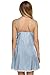 Ekouaer Ladies Silky Lace Chemise Satin Nightgown Plus Size,Blue,Medium