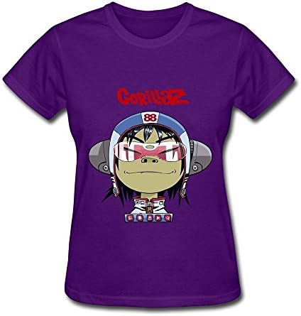 WANXIN Women's Noodle Gorillaz Band T-shirt Size S Purple