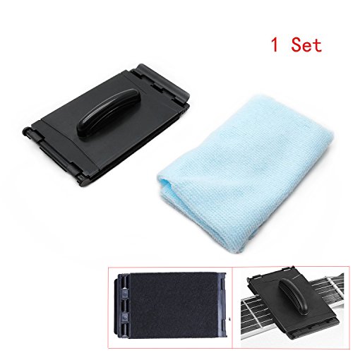 Timiy 1 set Acoustic Electric Bass String Cleaner Brush Tool for Stringed Musical Instruments (Black) - Thumbnail 5
