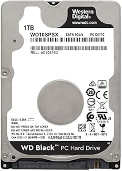 Amazon Com Western Digital 1tb Wd Black Performance Mobile Hard Drive 70 Rpm Class Sata 6 Gb S 64 Mb Cache 2 5 Wd10spsx Computers Accessories