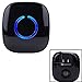 CROSSPOINT Extra Add-On Battery Free Plugin Receiver for the CROSSPOINT Expandable Wireless Doorbell Alert System, Model ER, Black