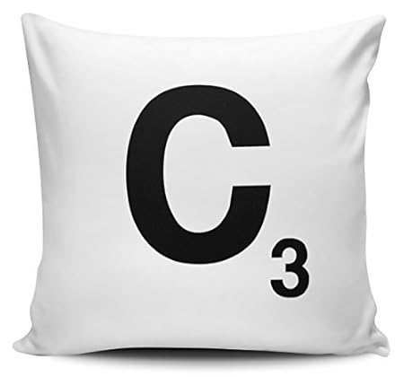 Pillow Covers Decorative Alphabet Letter Scrabble Cushion Cover