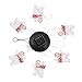 Clordeal Solar Snowman Wind Chimes Changing Colour Solar Powered Windchimes Unique Outdoor Waterproof Auto On/Off Solar Light Mobile Chimes for Garden Christmas Decoration