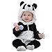IDGIRL Unisex-baby Winter Flannel Romper Panda Outfits Suit Panda 70CM Panda 3-5 Months