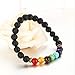 Lava Rock Stone Beads Stretch Women Bracelet Chakra Healing Balancing Natural Gemstone Men Bracelet