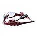 WONFAST Bluetooth Sunglasses Sun Glasses Music Handsfree Headset Headphones for Smart Phone PC Tablet IPHONE6 /6 PLUS Samsung HTC Bluetooth devices + Free Replaceable 3 pair lens (Yellow,Brown,Clear) - Red