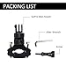 Lammcou Actioncam Bike Handlebar Mount, Metal Bicycle Holder Rack Roll Bar Mount Adapter Compatible with GoPro Hero 13 12 11 10 9 Insta-360 X3 X2 Go 3 Bicycle Holder - Black
