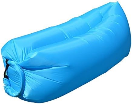 NIRVA WITH DEVICE OF WOMEN PICTURE Inflatable Lounger Air Sofa Hammock Couch Chair, Portable, Waterproof for Indoor and Outdoor with Carrying Bag for Traveling, Camping, Hiking, Park, Pool, and Beach Picnics In Pink Color