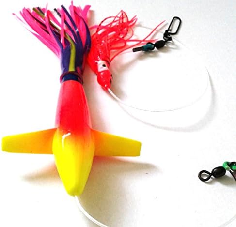 Turbo Teaser Bird Rainbow Saltwater Fishing Lure for Tuna Mahi Wahoo Marlin
