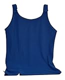 Breast Cancer Adjustable Tank Top by Tender Tanks, Large, Limoges Blue