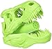 Funwares Wash n' Roar T-Rex Shower Head, Green - Shower Nozzle Shaped like a Tyrannosaurus Rex Skull