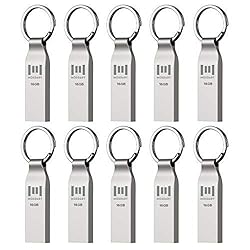 MOSDART 16GB Metal USB 2.0 Flash Drive 10 Pack Bulk