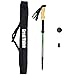 Walking pole Trekking Pole Collapsible Lightweight Shock-Absorbent Carbon Fiber Hiking Walking & Running Sticks with Natural Cork Grips Quick Locks adjustable Full Terrain Accessories and Carry Bags