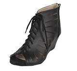 BONNIBEL VIDA-1 Women's Open Toe Lace-up Sandals on Wedge heel