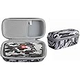 Hermitshell Hard Travel Case Fits JBL FLIP 5 / JBL FLIP 6 / JBL Flip 7 Waterproof Portable Bluetooth Speaker (Black Camouflage)