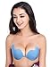 Anmengte Bra Reusable Self Adhesive Silicone Invisible Backless Sexy Nubra Wings(Blue C)