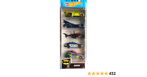 Amazon Com Hot Wheels 2019 Batman 1 64 Scaled 5 Pack Toys Games