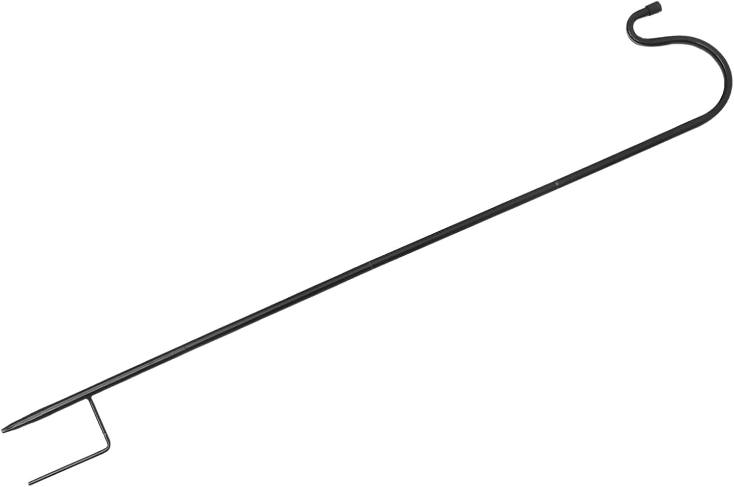 Outdoor Shepherd's Hooks - YARNOW Shepherd Hook Wrought Iron Bird Feeder Lantern Outdoor Fence Bird Feeder Pots for Outdoor Plants Iron Ground Hook Shepherd Hooks Outdoor Deck Hook Garden Detachable Accessories