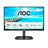 AOC 24B2XDAM  - 24 Inch FHD Monitor, 75Hz, VA, 4ms Speakers, Flicker Free, Frameless Design (1920 x 1080 @ 75Hz, HDMI/VGA/ DVI)