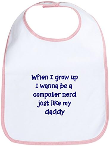 CafePress I Wanna Be A Computer Nerd Cloth Baby Bib