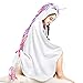 Famfun Baby Unicorn Hooded Beach Towel - Toddler/Kids Bath Towels - Ultra Soft, Super Absorbent Large 47