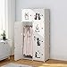 KOUSI Portable Clothes Closet Wardrobe Bedroom Armoire Dresser Cube Storage Organizer, Capacious & Customizable-RB-CAT (5 Cubes 1 Hanging Clothes)